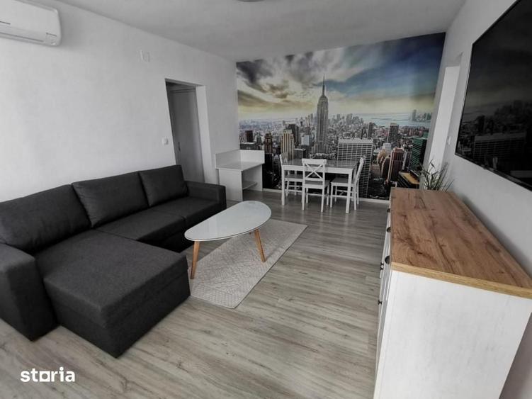 Apartament cu 2 camere semidecomandat în Central