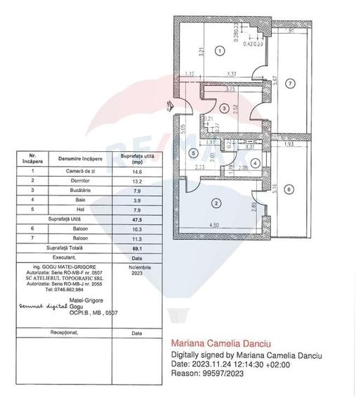 Apartament cu 2 camere decomandat, mobilat în Barbu Văcărescu