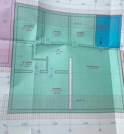Apartament cu 4 camere semidecomandat, mobilat în Central