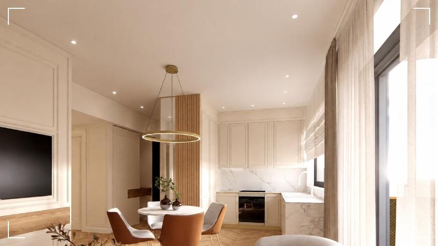Apartament cu 2 camere decomandat în Herăstrău