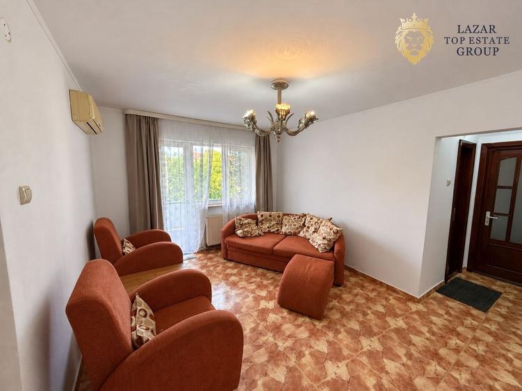Apartament cu 3 camere semidecomandat, mobilat în UTA