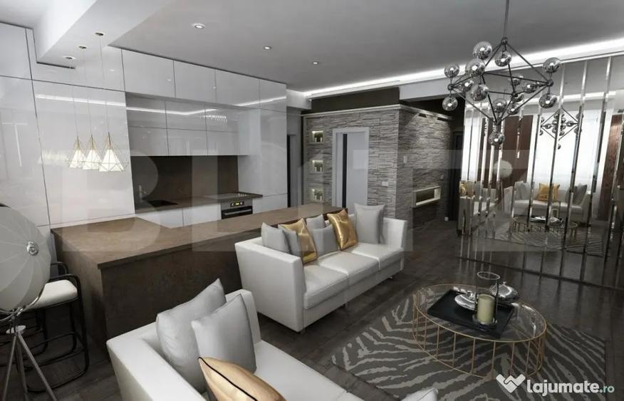 Apartament cu 3 camere decomandat, mobilat în Burdujeni