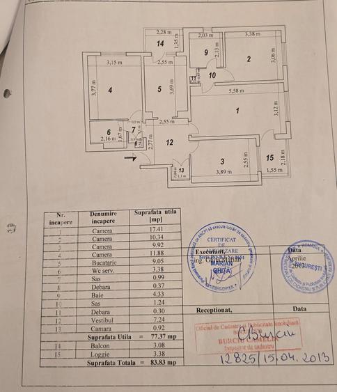 De vanzare - 4 camere 84mp - 800m Metrou Crangasi - Comision 0% - 18