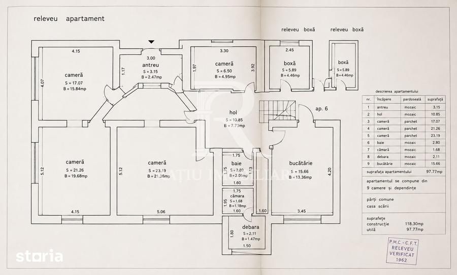 Apartament cu valoare arhitecturala | 2 unita?i | Poten?ial investi?ie - 10