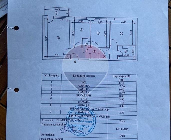 Apartament cu 3 camere decomandat în Drumul Taberei