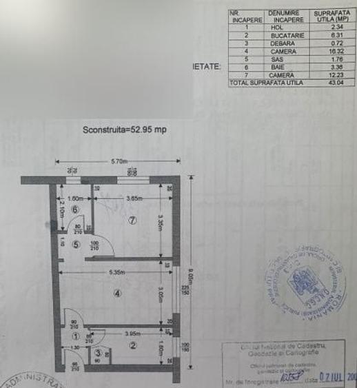Apartament 2 camere parter  S.C. 52.95 mp Bloc Caramida ! - 8