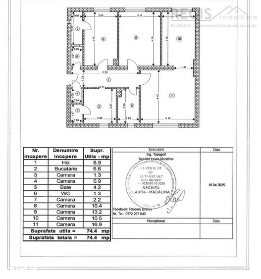 Apartament cu 4 camere semidecomandat în Stupini