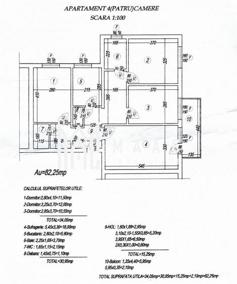 Apartament cu 4 camere decomandat în Nord