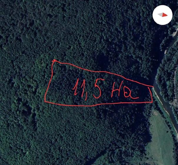 Teren de 115000 mp, în Bălnaca