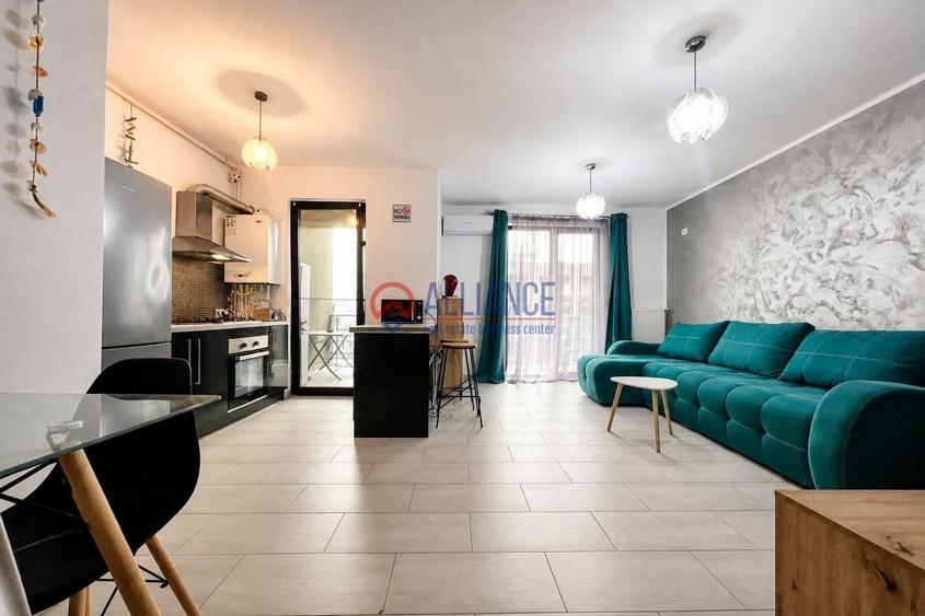 Apartament cu 2 camere semidecomandat în Central