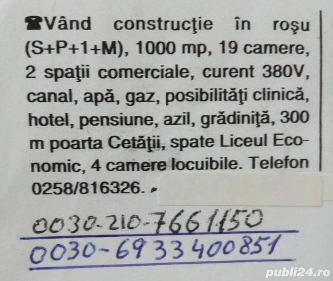 Imobiliare casa in rosu alba iulia 1000 mp s+p+1+m 3 camere locuibile 300 m de poarta cetati - 5