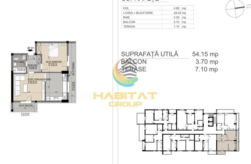 Apartament cu 2 camere în Progresul