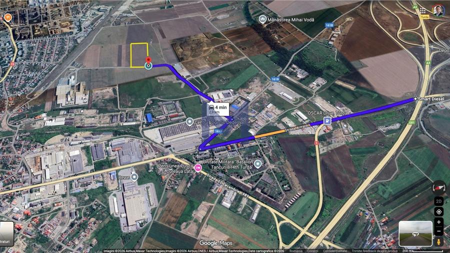 Teren Construcții intravilan de 25835 mp, în Exterior Sud