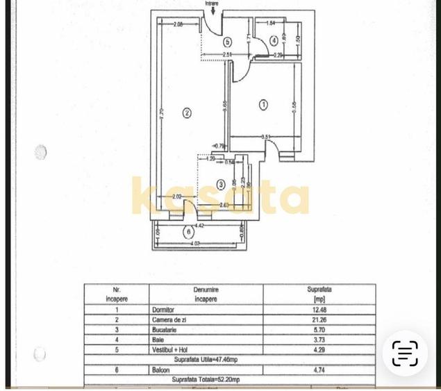 Apartament cu 2 camere în Pipera