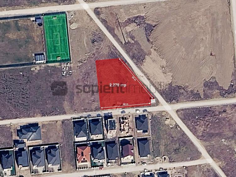 Teren Construcții intravilan de 2270 mp, în Nufărul
