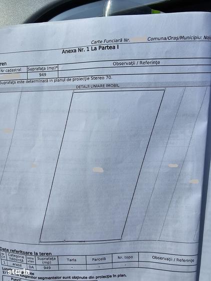 Teren de 950 mp, în Nojorid