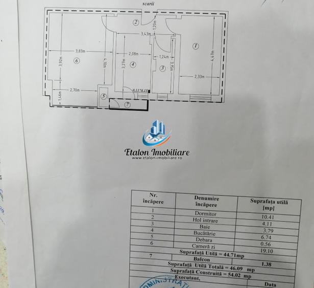 Apartament cu 2 camere decomandat în Central