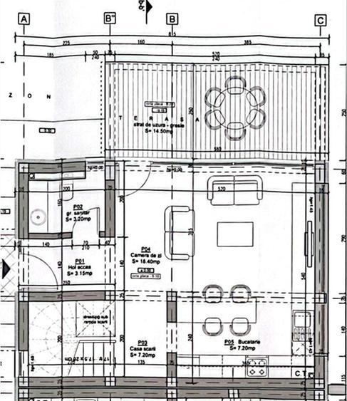 Duplex cu 4 camere cu Canalizare în Central