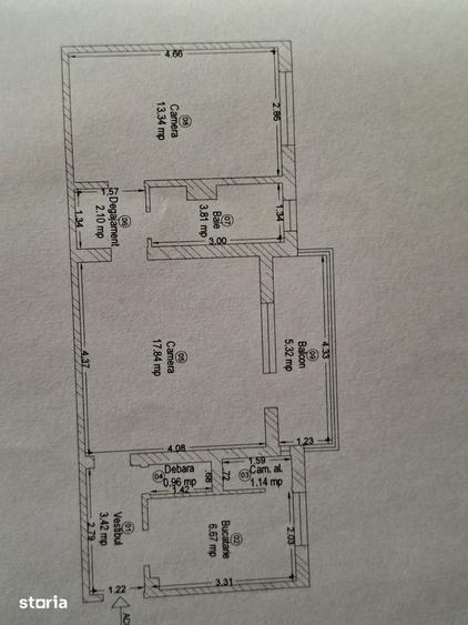 Apartament cu 2 camere în Central
