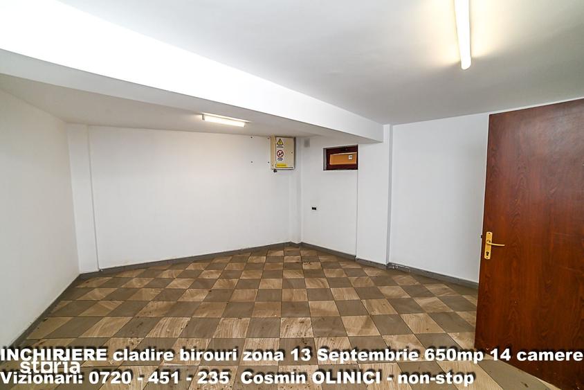 Spatii birouri de inchiriat zona 13 Septembrie I S+P+3 I 650 util - 5
