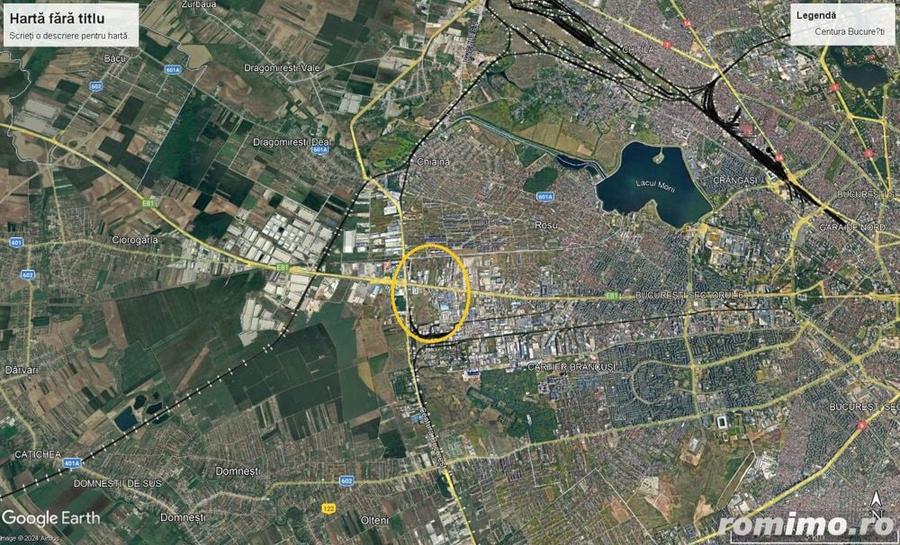 Teren de 14600 mp, în Vest