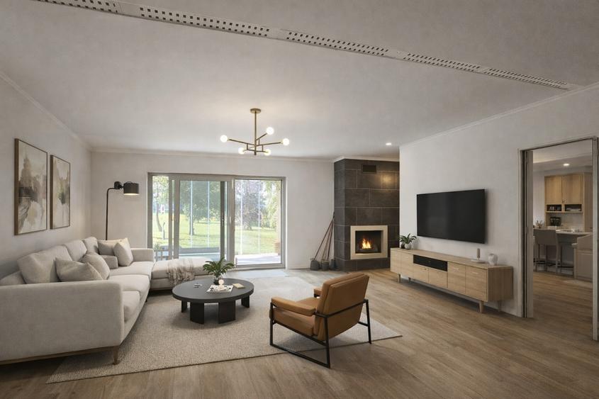 Apartament cu 3 camere semidecomandat în Pipera