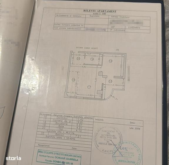 Apartament cu 2 camere în Central