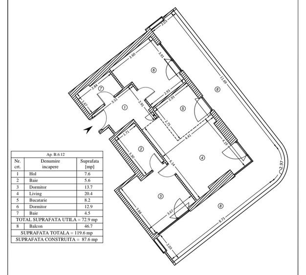 Apartament 3 camere, cu vedere splendida la lac, Yacht Kid, - 19