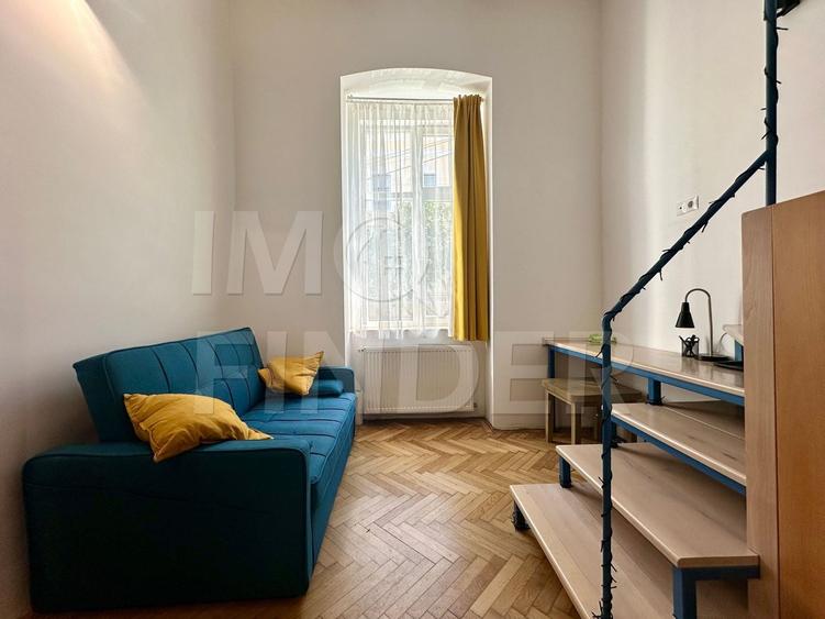 Garsonieră decomandată, mobilată în Central