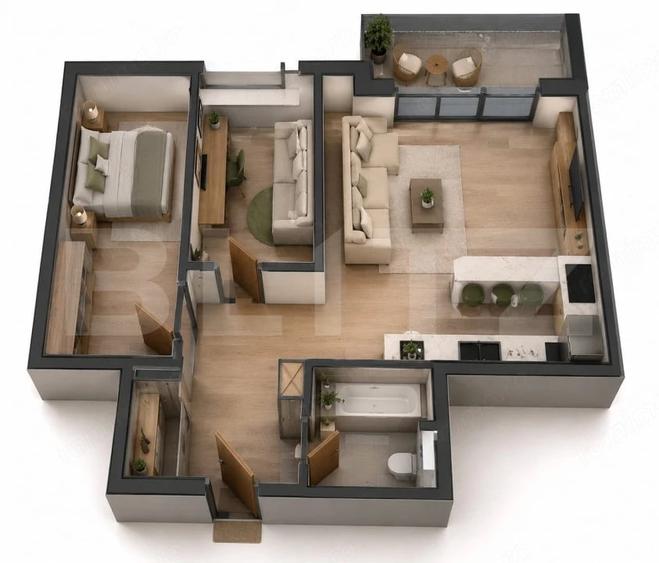 Apartament 3 camere, 73,13 mp, Parter, zona Livezeni - 1