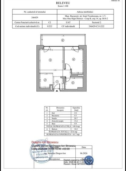 Apartament cu 2 camere semidecomandat în Aviației
