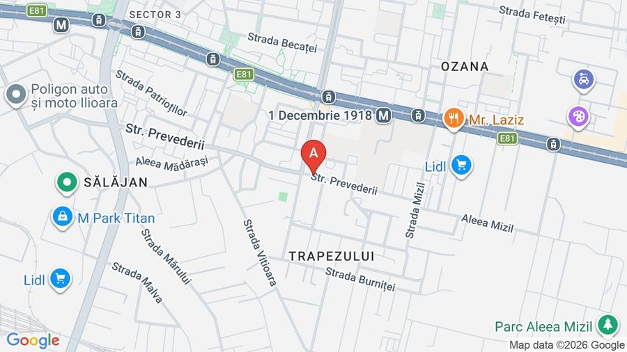 Apartament cu 3 camere decomandat, mobilat în 1 Decembrie 1918
