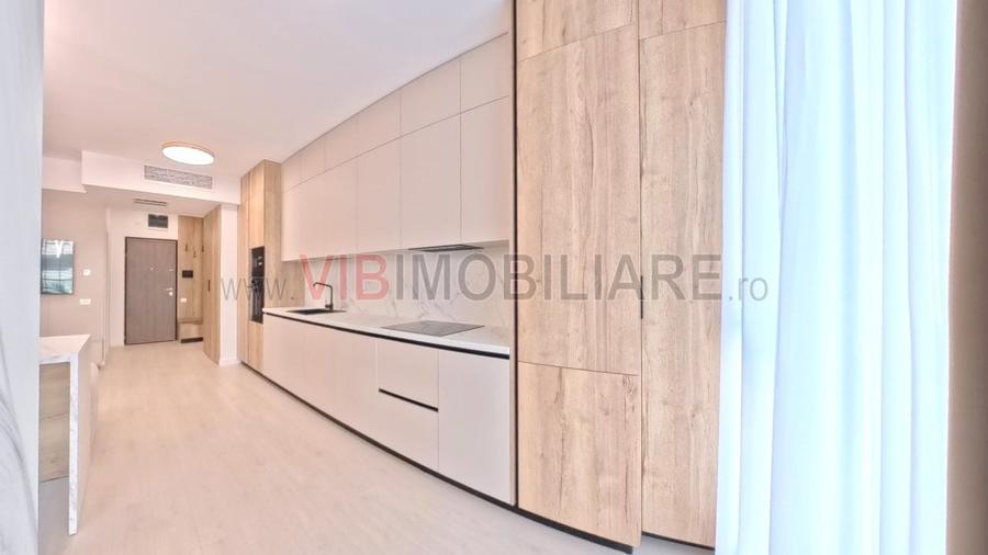 Apartament cu 2 camere semidecomandat, mobilat în Pipera