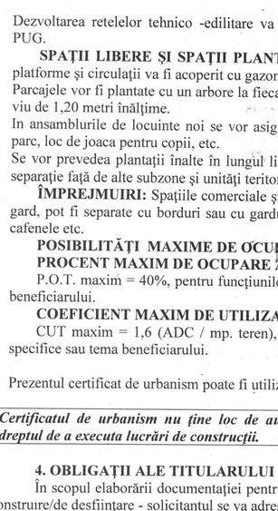 Teren de 877 mp, în Central