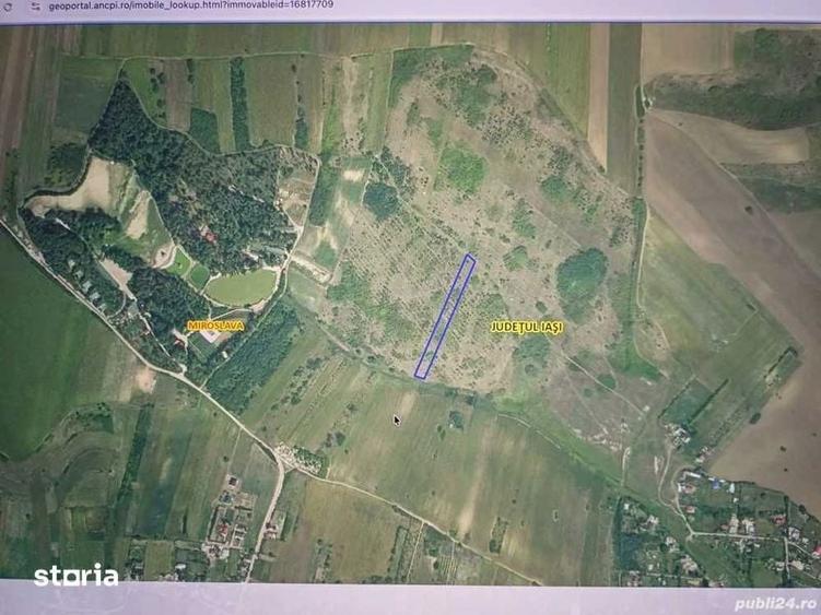 Teren de 5000 mp, în Miroslava