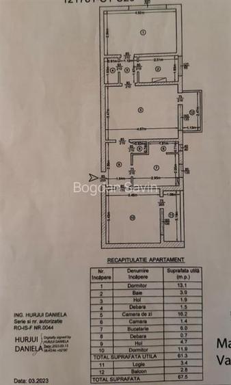 Apartament 3 camere, Podu Ros - etaj 2 - liber