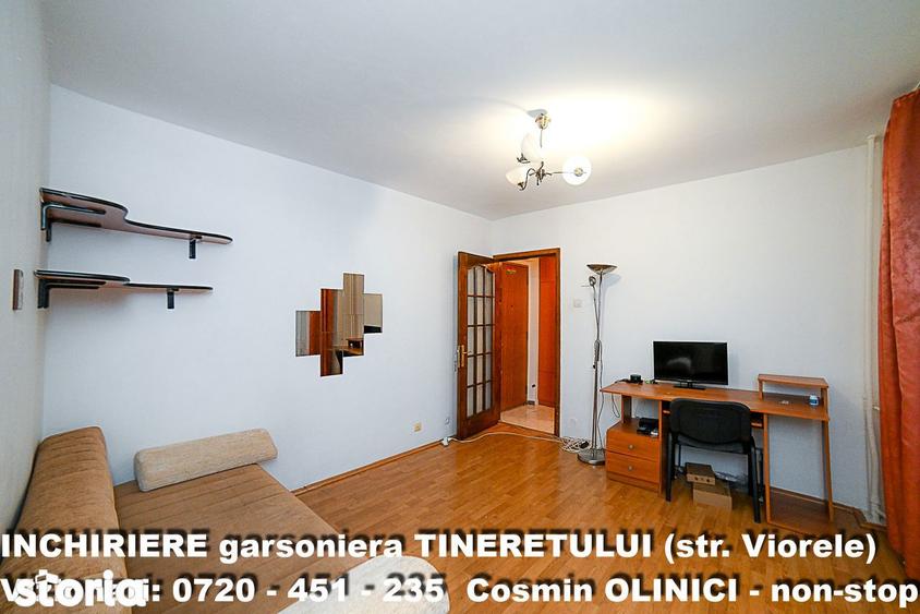 Garsonieră semidecomandată, mobilată în Tineretului