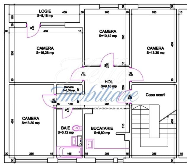 Apartament cu 4 camere decomandat în Mănăștur
