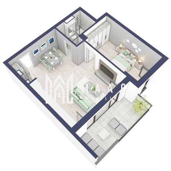 Apartament cu 2 camere în Turnișor