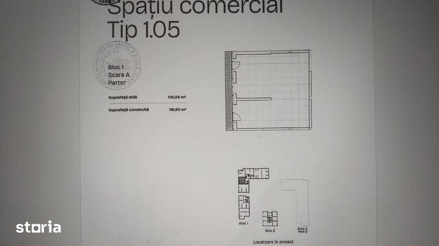 Spațiu comercial, de 101 mp, în Drumul Taberei