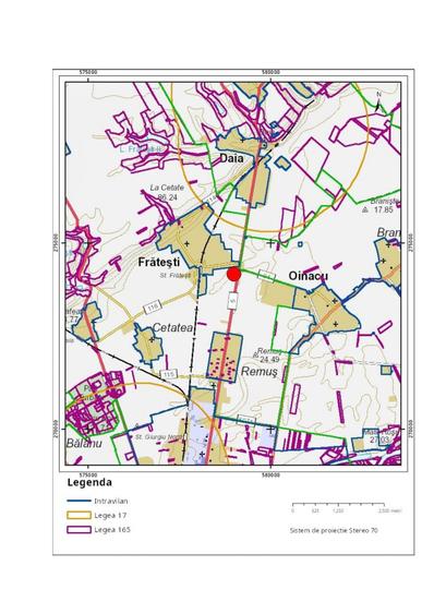 Teren Construcții intravilan de 34830 mp, în Frătești