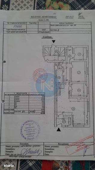 Apartament cu 2 camere în Barbu Văcărescu