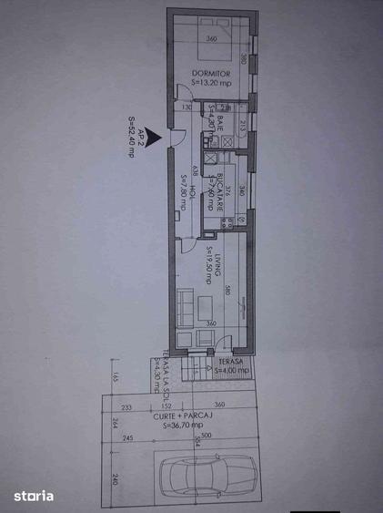 Apartament cu 2 camere în Central