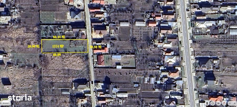 Teren de 1374 mp, în Curtișoara