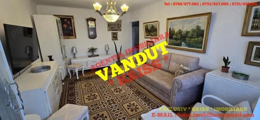 Apartament cu 3 camere decomandat în Exercițiu