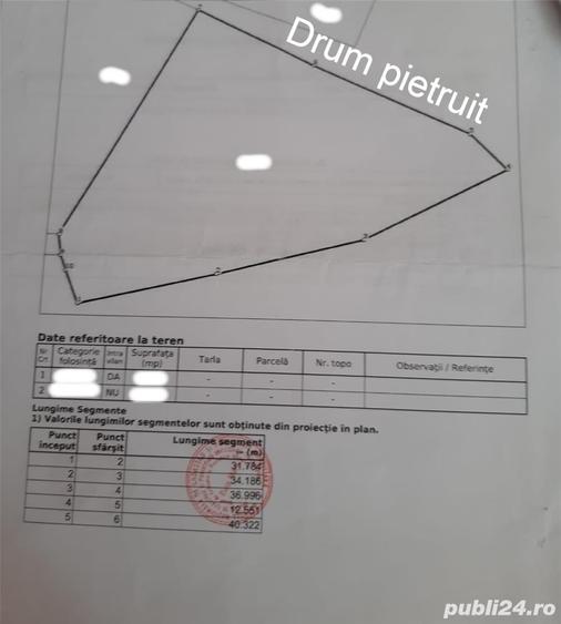 Teren de 4400 mp, în Băița