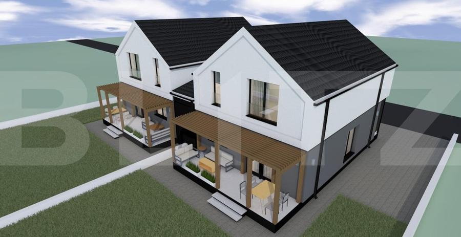 Duplex cu 4 camere cu Canalizare în Moșnița Nouă