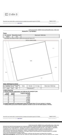 Teren Construcții intravilan de 413 mp, în Micești