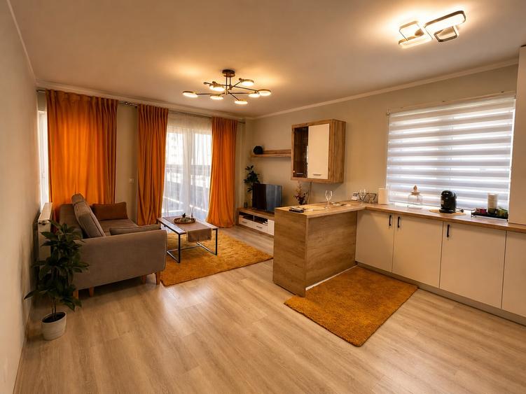 Apartament cu 2 camere semidecomandat, mobilat în Florești