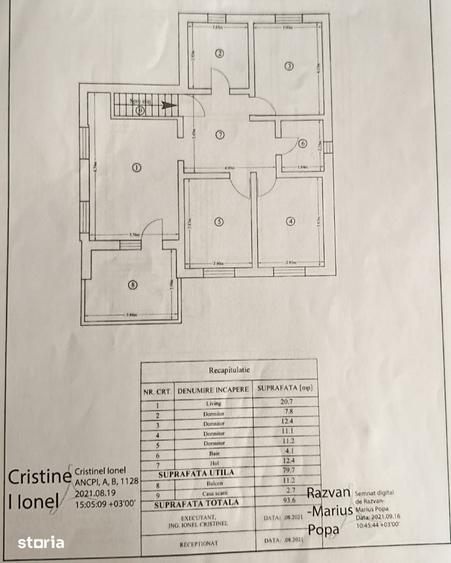 Casă cu 9 camere cu Teren 1500 Mp în Popricani